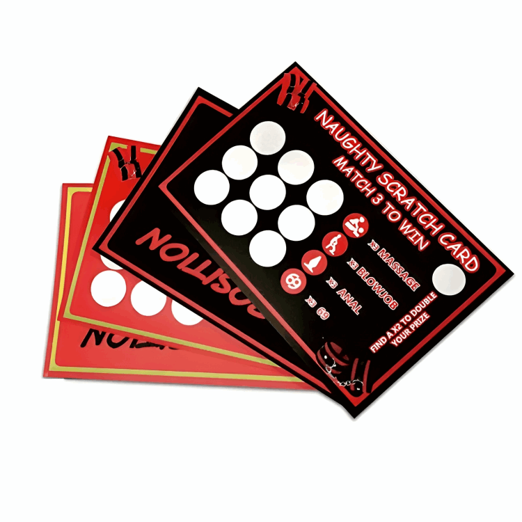 Kinkxx 4 Pieces Rude Sex Scratch Card - Kinkxx