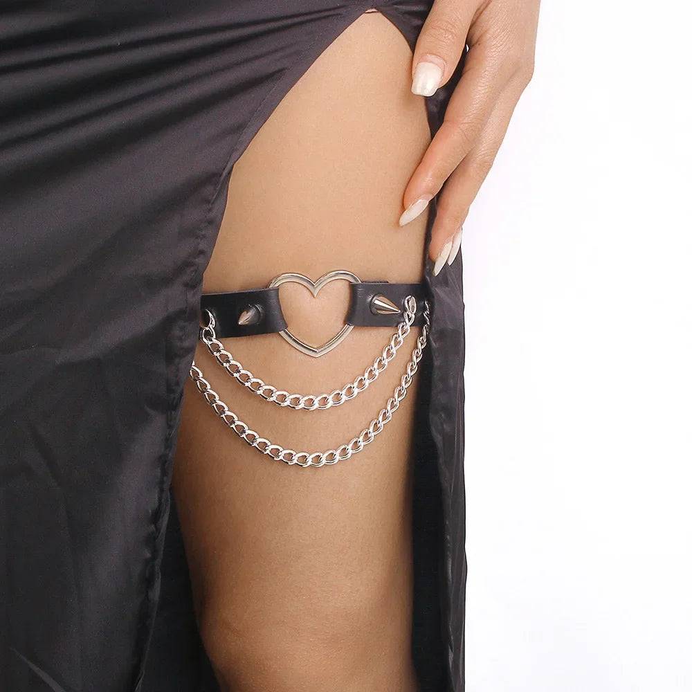 Kinkxx Sexy Leather Garter Belt - Kinkxx