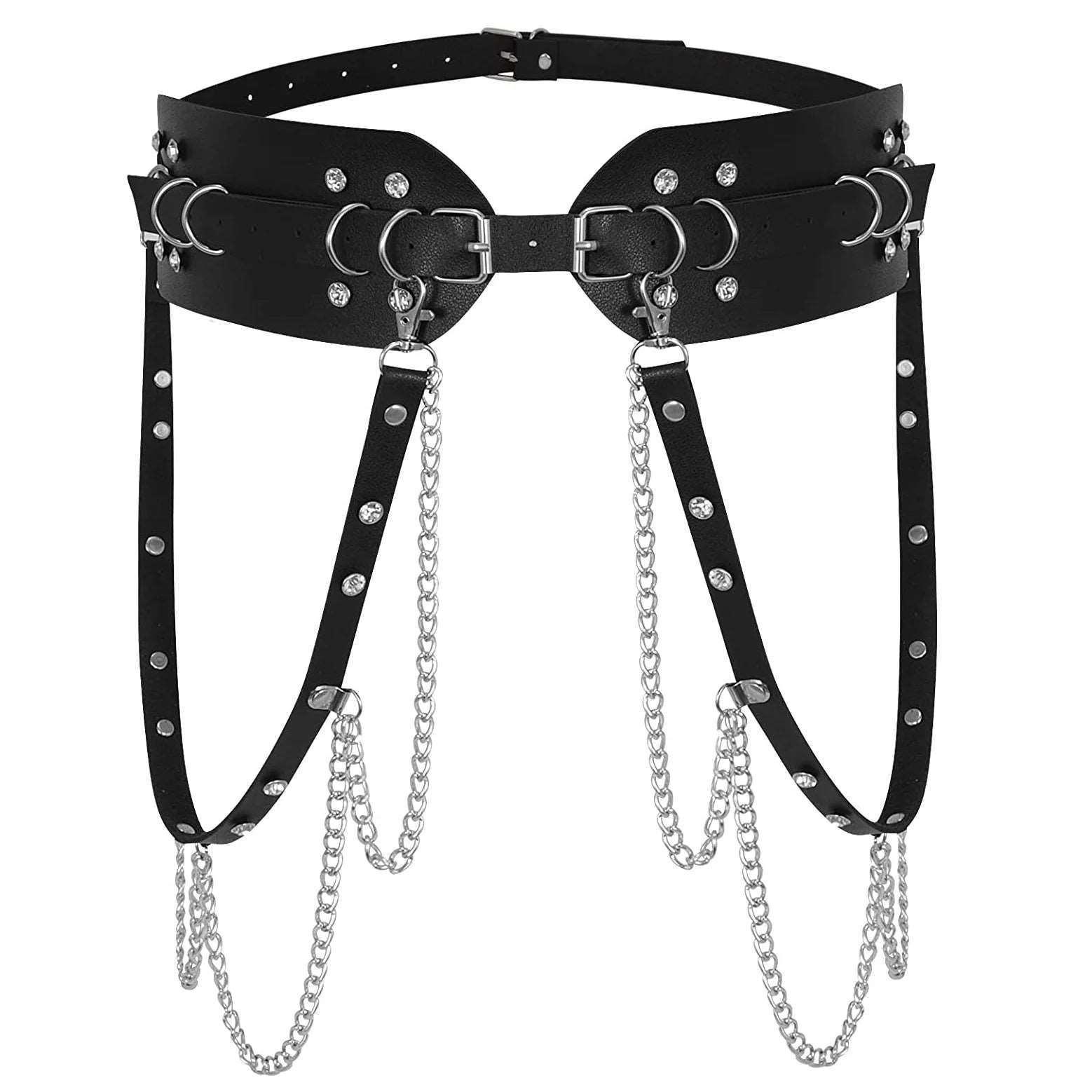 Kinkxx Punk Leather Waist Chain - Kinkxx